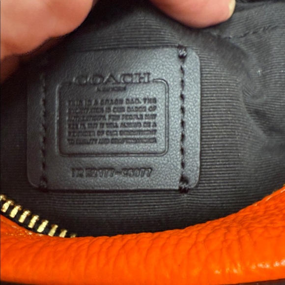 Coach Orange and Black Belt Bag - Picture 10 of 12